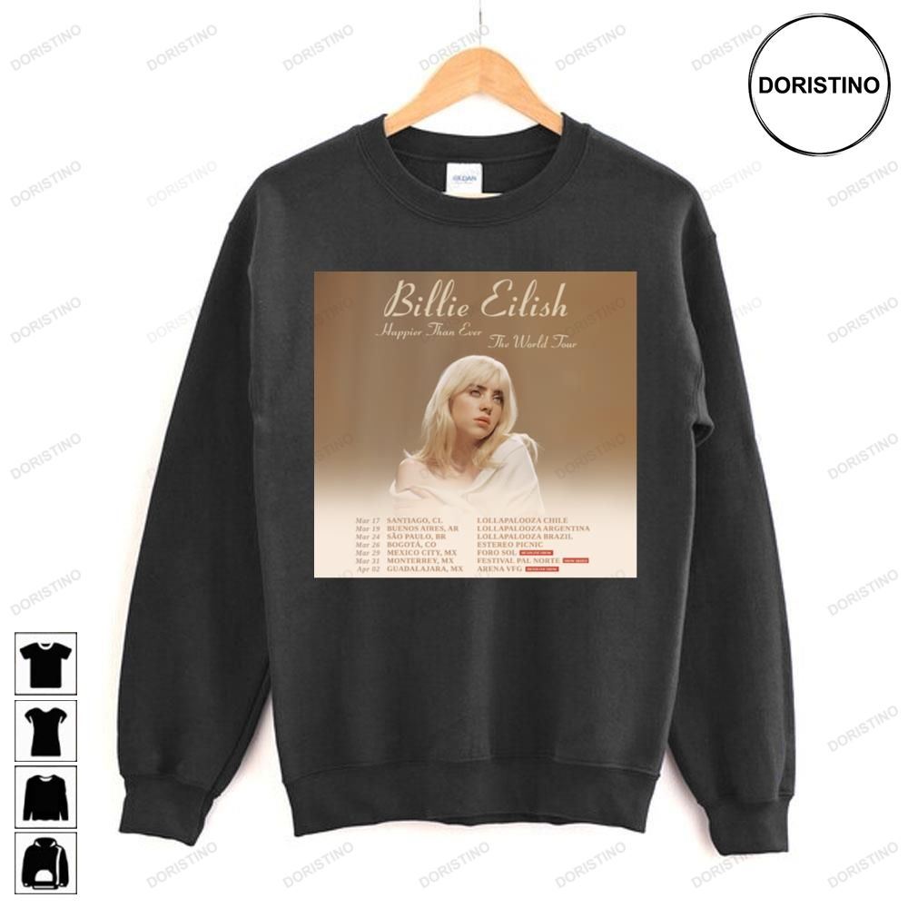 Happier Than Ever The World Billie Eilish Awesome Shirts